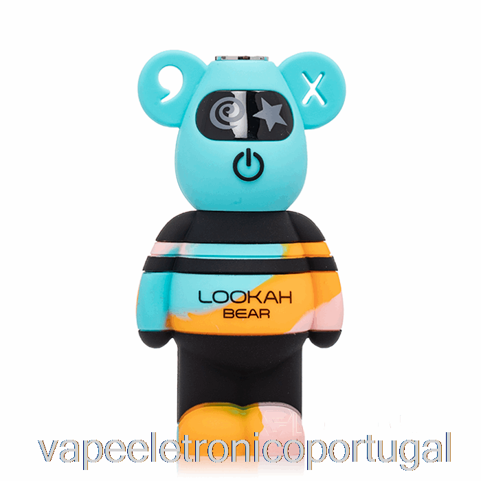 Vape Eletrônico Lookah Bear 510 Bateria Azul Tie Dye